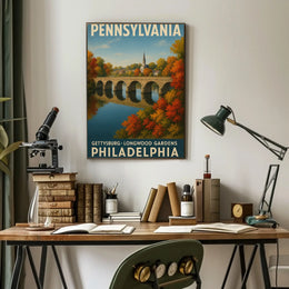 Scenic Pennsylvania Travel Poster PosterGoat