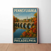 Scenic Pennsylvania Travel Poster PosterGoat