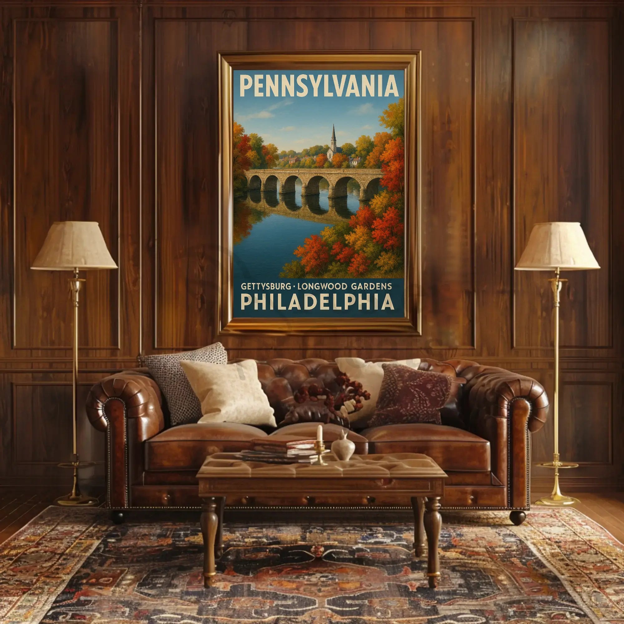 Scenic Pennsylvania Travel Poster PosterGoat