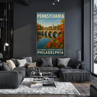Scenic Pennsylvania Travel Poster PosterGoat