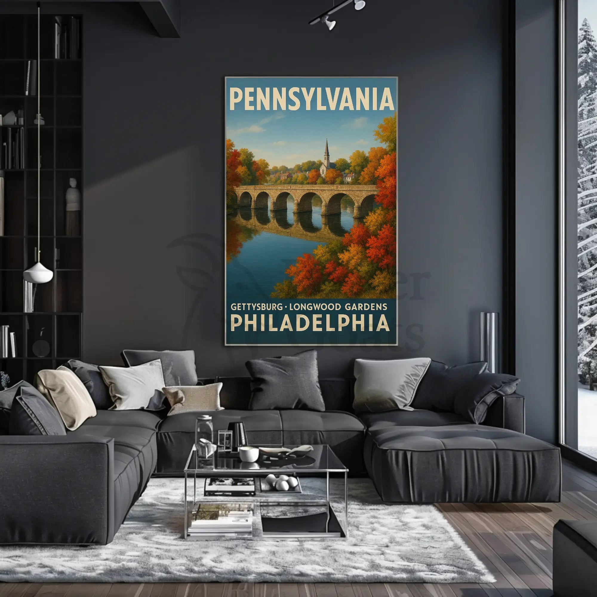 Scenic Pennsylvania Travel Poster PosterGoat