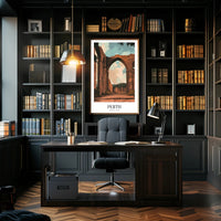 Scenic Perth Abbey Ruins in Golden Light Travel Poster PosterGoat