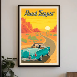 Scenic Retro Road Trip Adventure Travel Poster PosterGoat