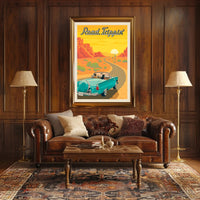 Scenic Retro Road Trip Adventure Travel Poster PosterGoat