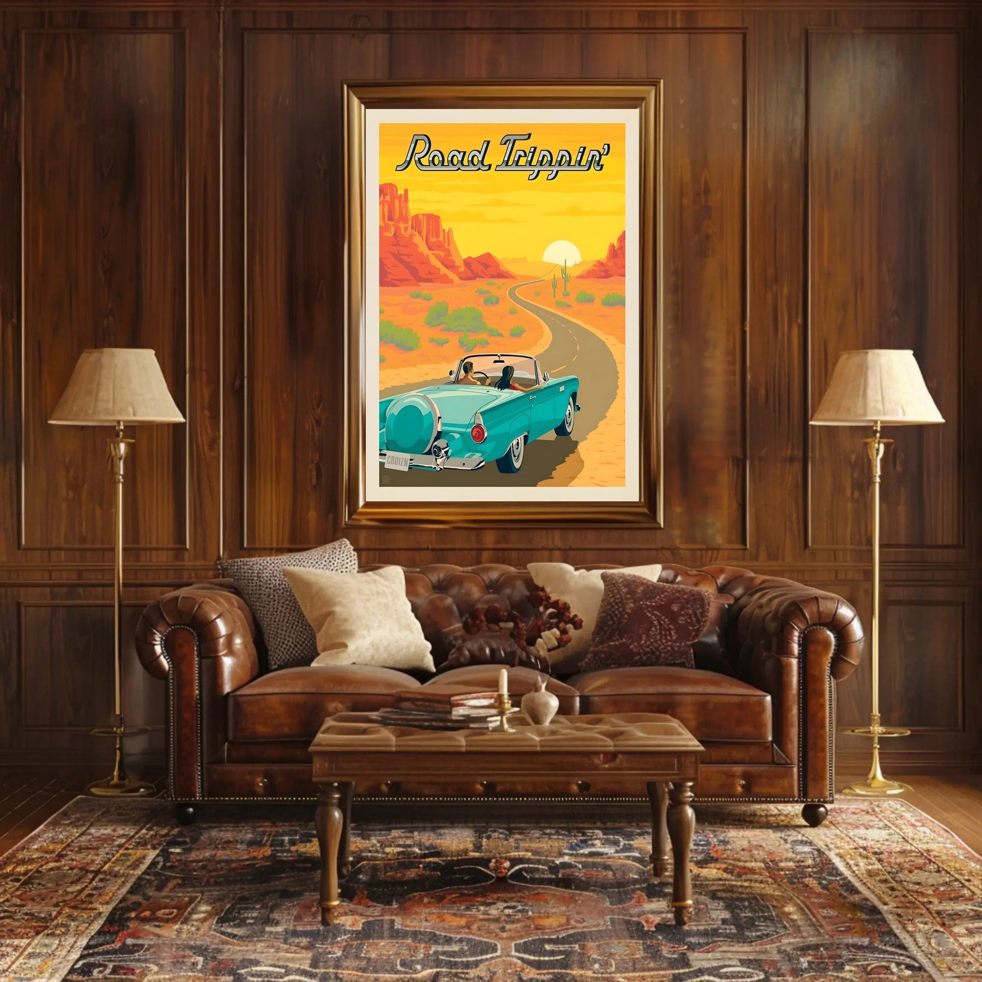 Scenic Retro Road Trip Adventure Travel Poster PosterGoat