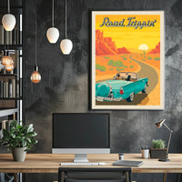 Scenic Retro Road Trip Adventure Travel Poster PosterGoat