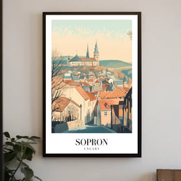 Scenic Sopron Hungary Travel Poster PosterGoat
