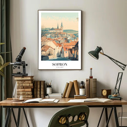 Scenic Sopron Hungary Travel Poster PosterGoat
