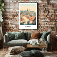 Scenic Sopron Hungary Travel Poster PosterGoat