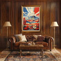 Scenic View of Auvergne: Vibrant Vintage Travel Poster PosterGoat