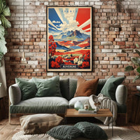 Scenic View of Auvergne: Vibrant Vintage Travel Poster PosterGoat