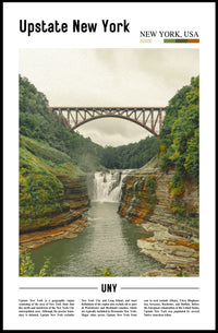 Scenic View of Upstate New York Travel Poster PosterGoat