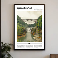Scenic View of Upstate New York Travel Poster PosterGoat