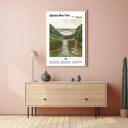 Scenic View of Upstate New York Travel Poster PosterGoat