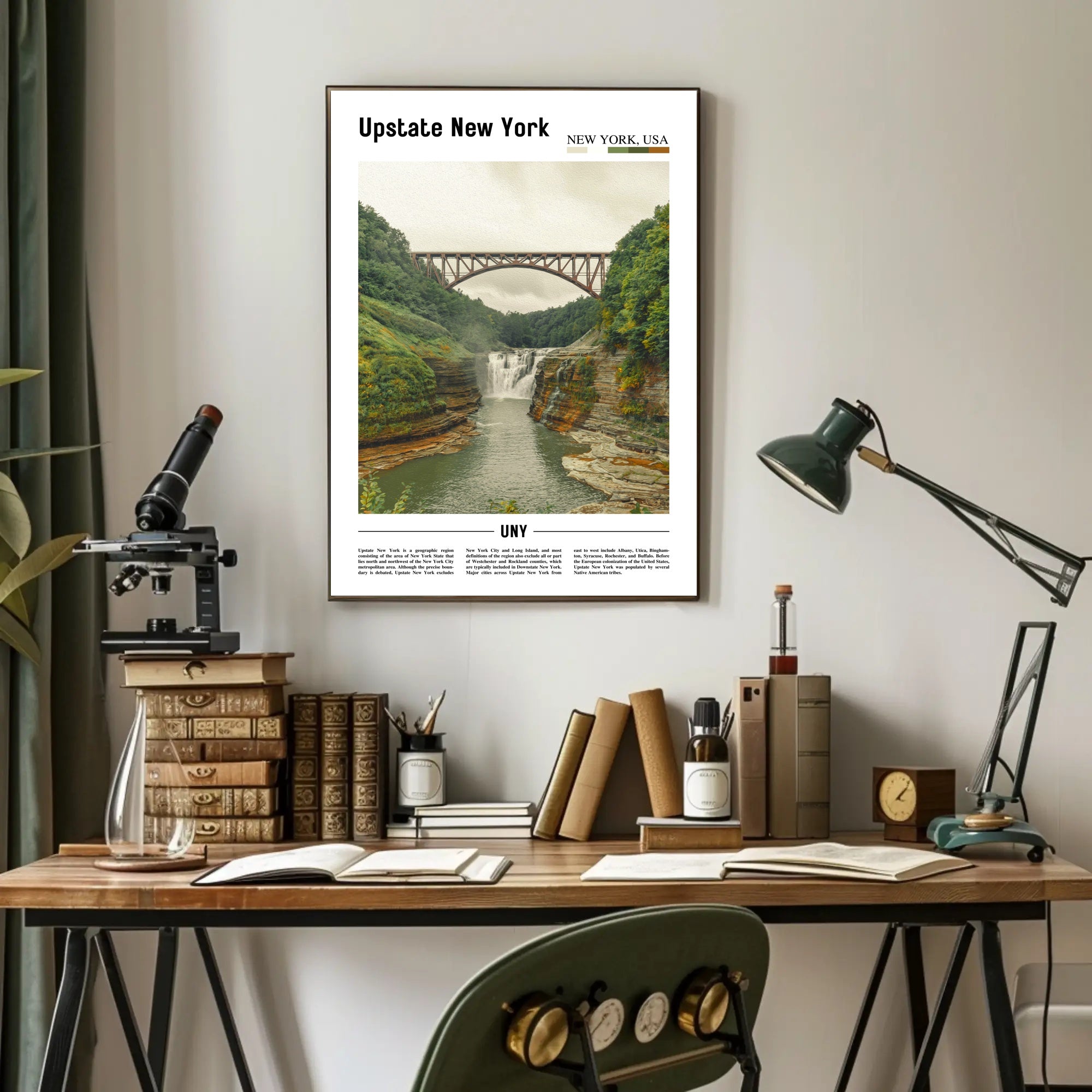 Scenic View of Upstate New York Travel Poster PosterGoat