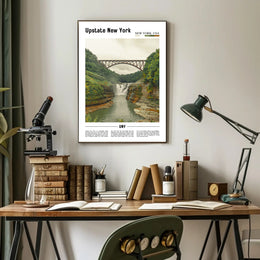 Scenic View of Upstate New York Travel Poster PosterGoat