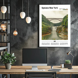 Scenic View of Upstate New York Travel Poster PosterGoat