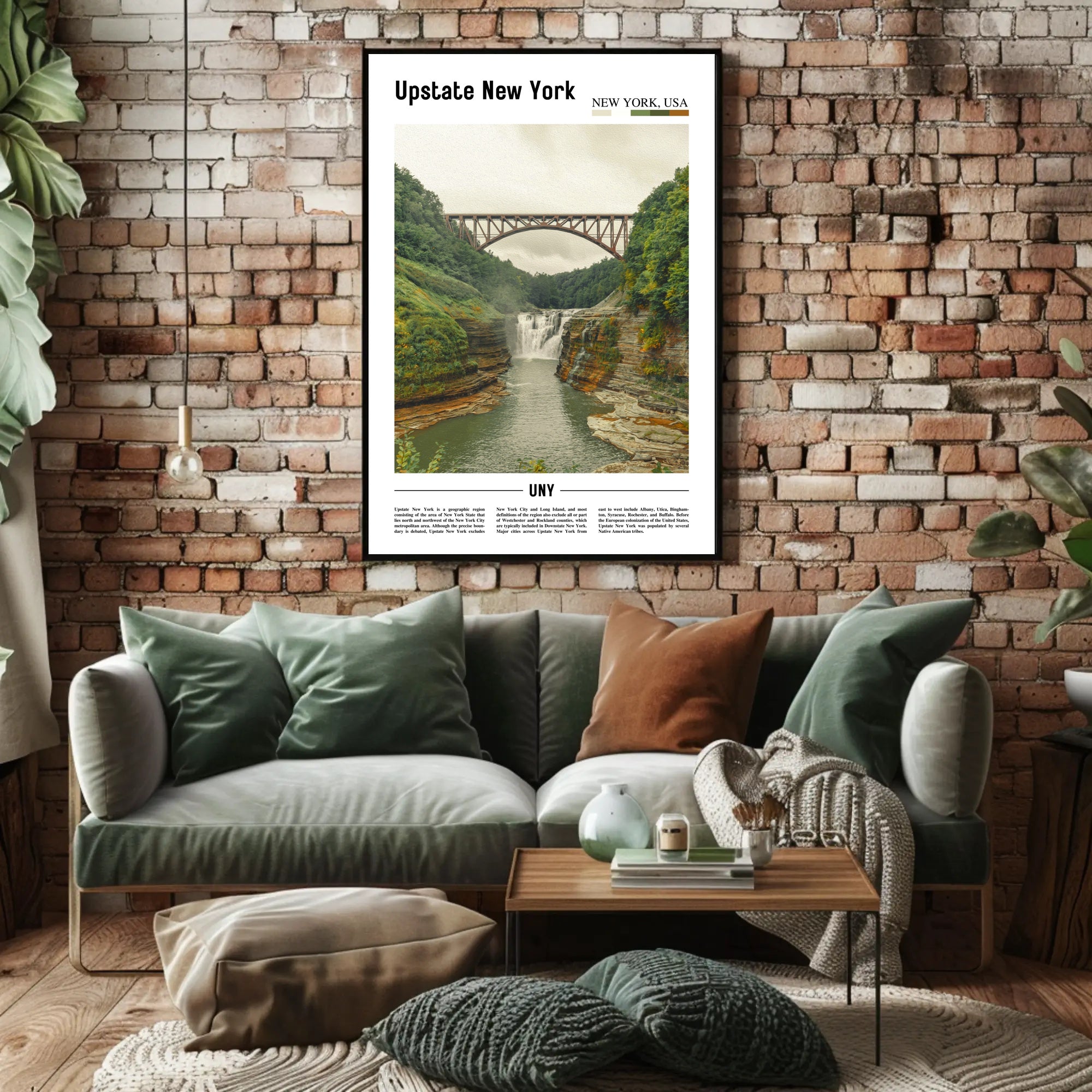 Scenic View of Upstate New York Travel Poster PosterGoat