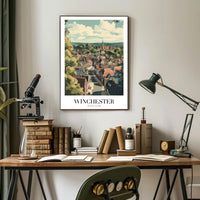 Scenic Winchester England Travel Poster PosterGoat
