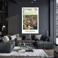 Scenic Winchester England Travel Poster PosterGoat