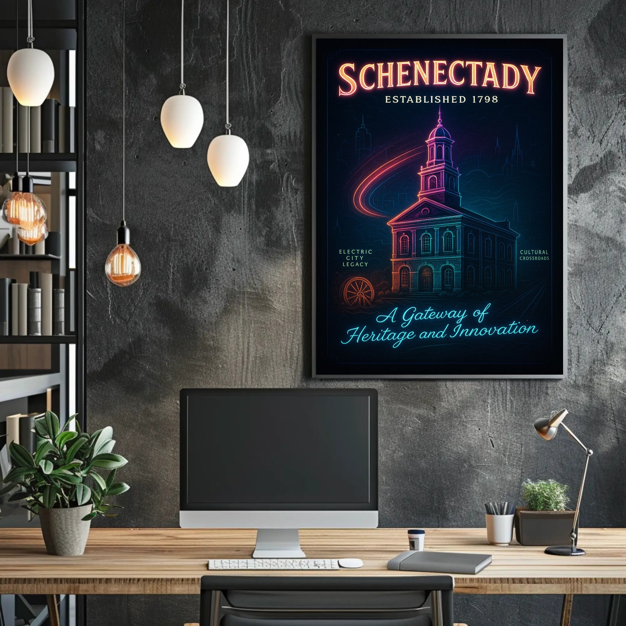 Schenectady A Gateway of Heritage and Innovation Poster PosterGoat
