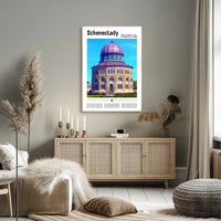 Schenectady Cityscape Architectural Heritage Travel Poster PosterGoat
