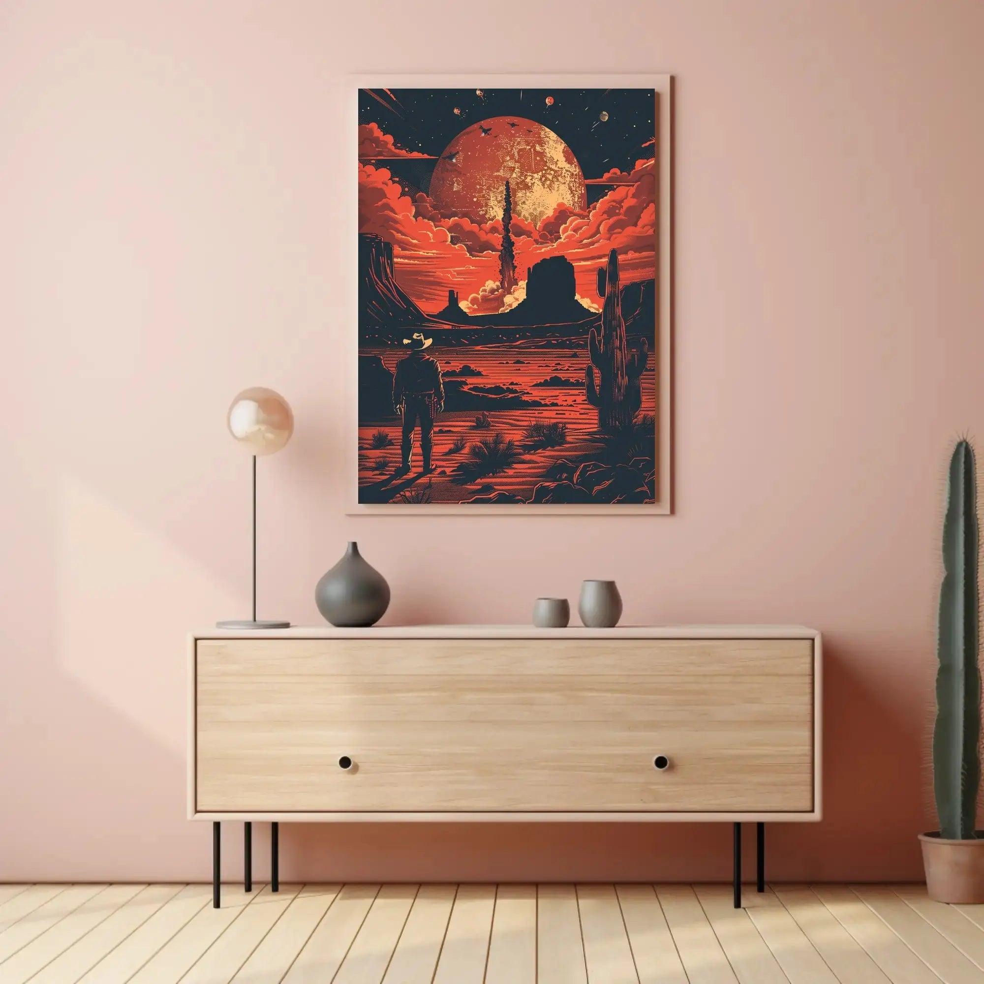Sci-Fi Desert Adventure Poster in Futuristic Sci-Fi Poster PosterGoat