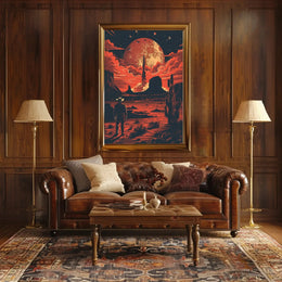 Sci-Fi Desert Adventure Poster in Futuristic Sci-Fi Poster PosterGoat