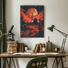 Sci-Fi Desert Adventure Poster in Futuristic Sci-Fi Poster PosterGoat