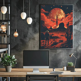 Sci-Fi Desert Adventure Poster in Futuristic Sci-Fi Poster PosterGoat