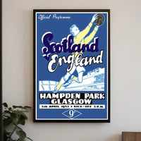 Scotland vs England 1952 Football Match Sports Poster PosterGoat