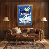 Scotland vs England 1952 Football Match Sports Poster PosterGoat