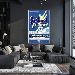 Scotland vs England 1952 Football Match Sports Poster PosterGoat