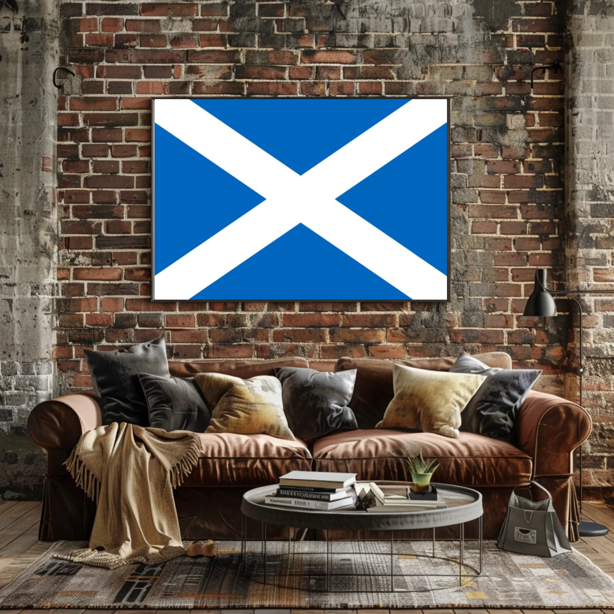 Scottish Saltire Flag Poster Celebrating National Pride PosterGoat