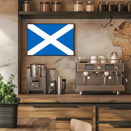 Scottish Saltire Flag Poster Celebrating National Pride PosterGoat