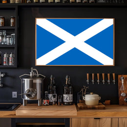 Scottish Saltire Flag Poster Celebrating National Pride PosterGoat