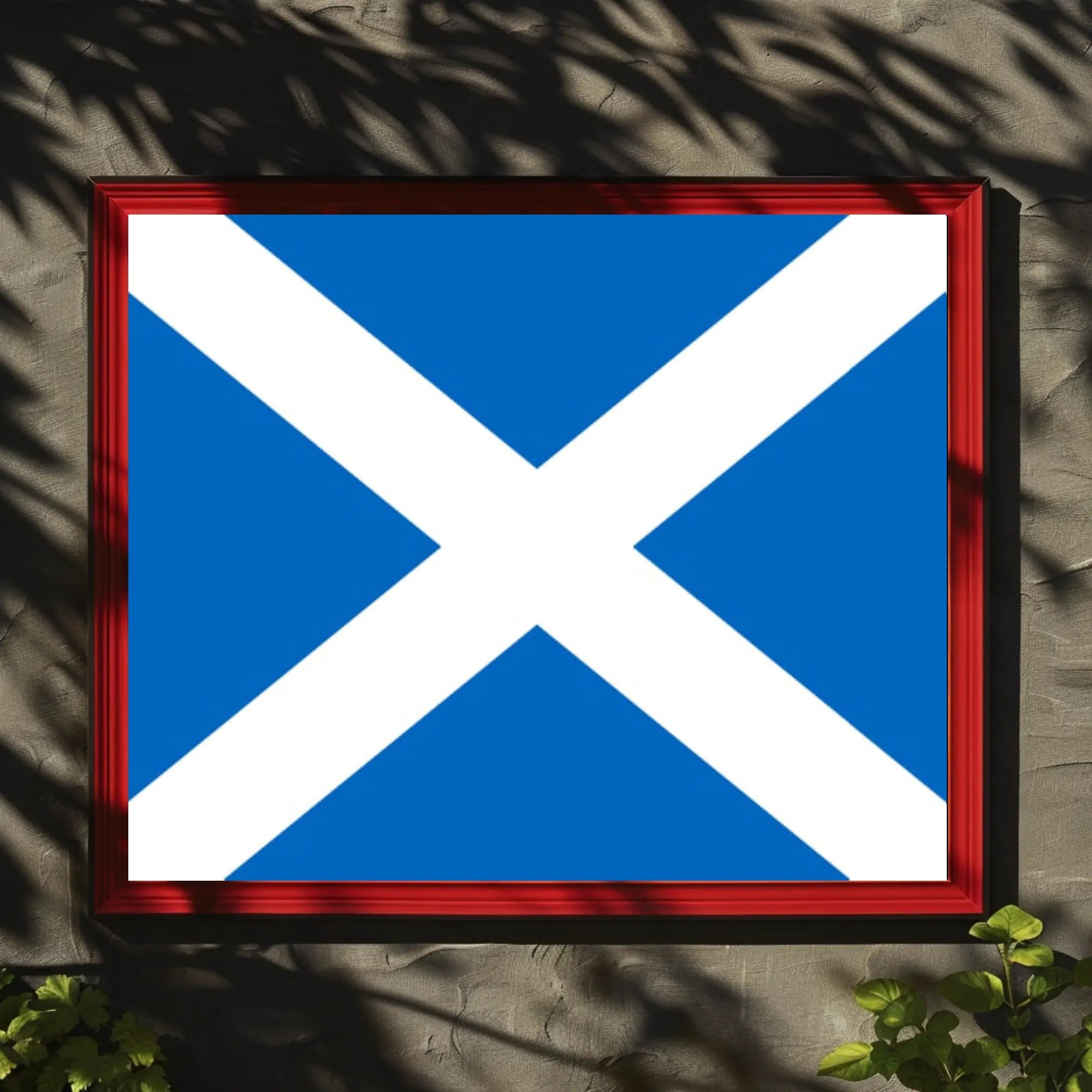 Scottish Saltire Flag Poster Celebrating National Pride PosterGoat