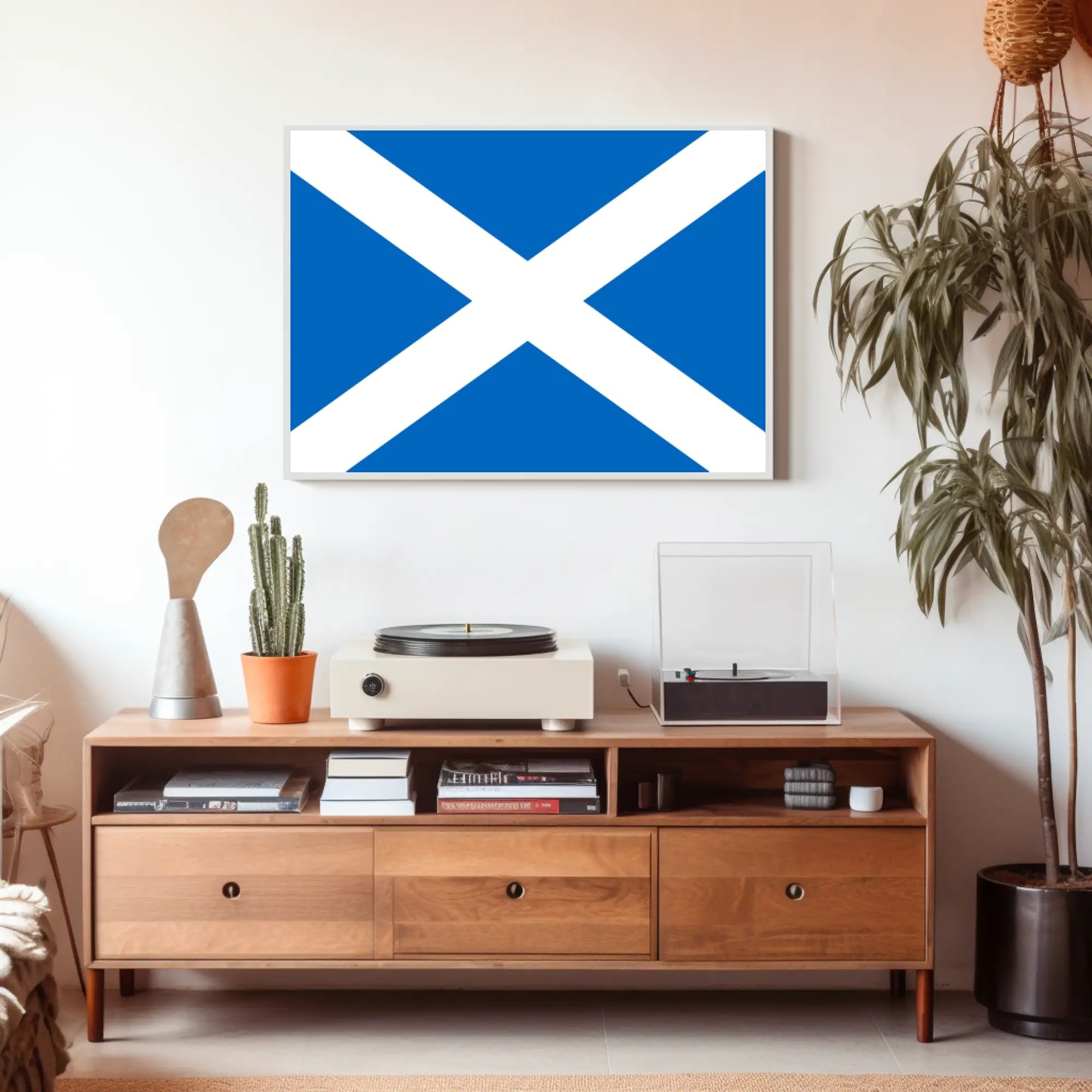 Scottish Saltire Flag Poster Celebrating National Pride PosterGoat