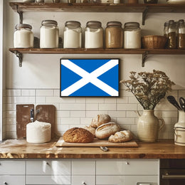 Scottish Saltire Flag Poster Celebrating National Pride PosterGoat