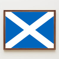 Scottish Saltire Flag Poster Celebrating National Pride PosterGoat