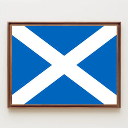 Scottish Saltire Flag Poster Celebrating National Pride PosterGoat