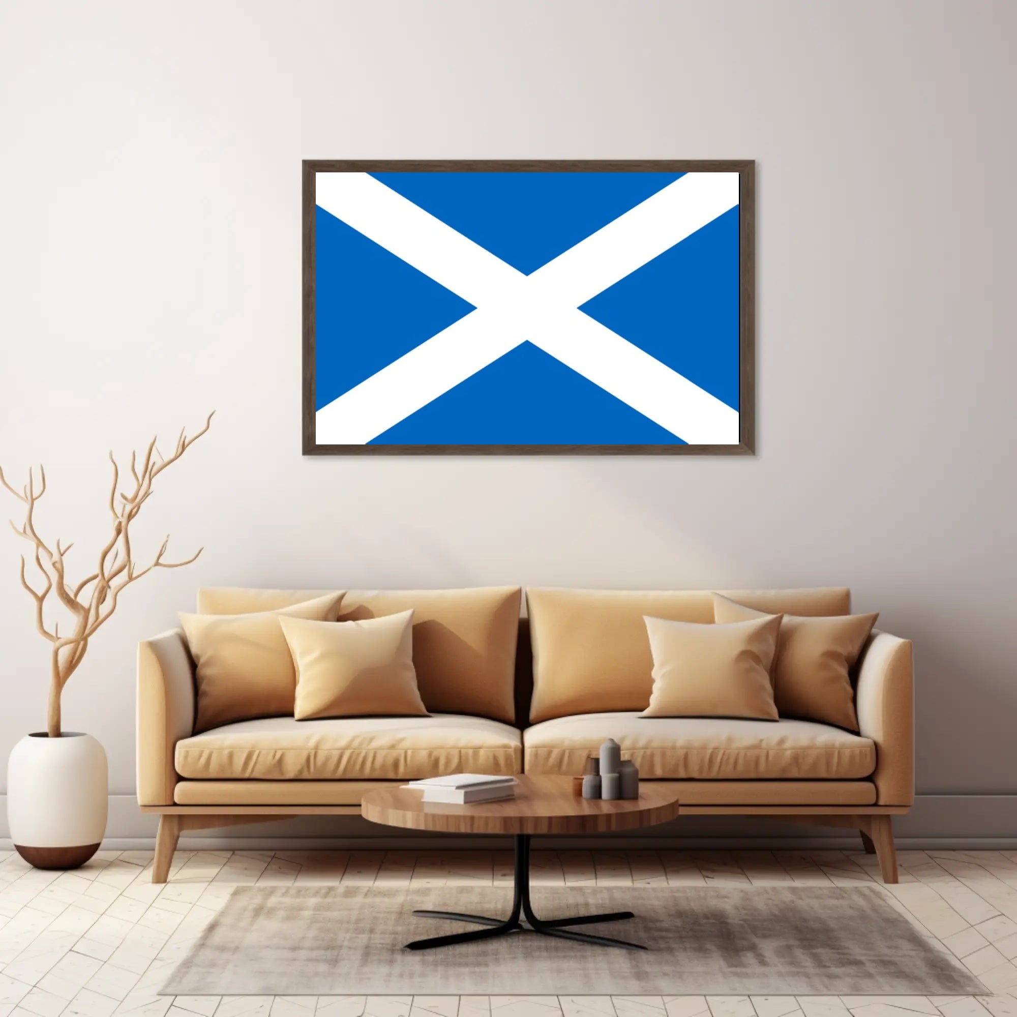 Scottish Saltire Flag Poster Celebrating National Pride PosterGoat