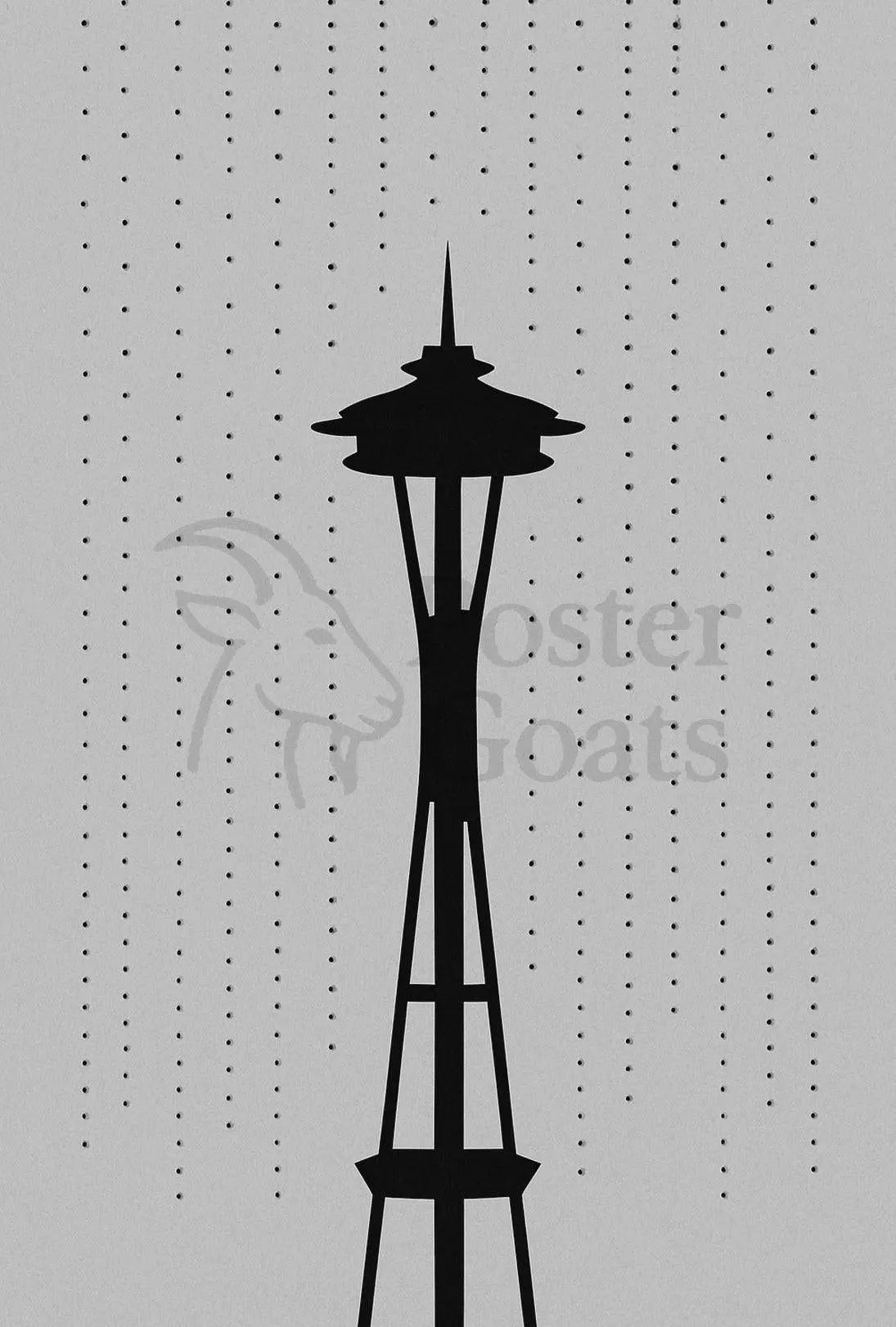 Seattle's Iconic Space Needle Travel Poster PosterGoat