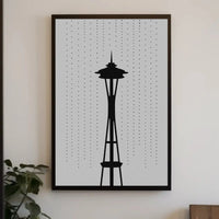 Seattle's Iconic Space Needle Travel Poster PosterGoat