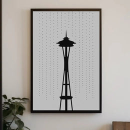 Seattle's Iconic Space Needle Travel Poster PosterGoat