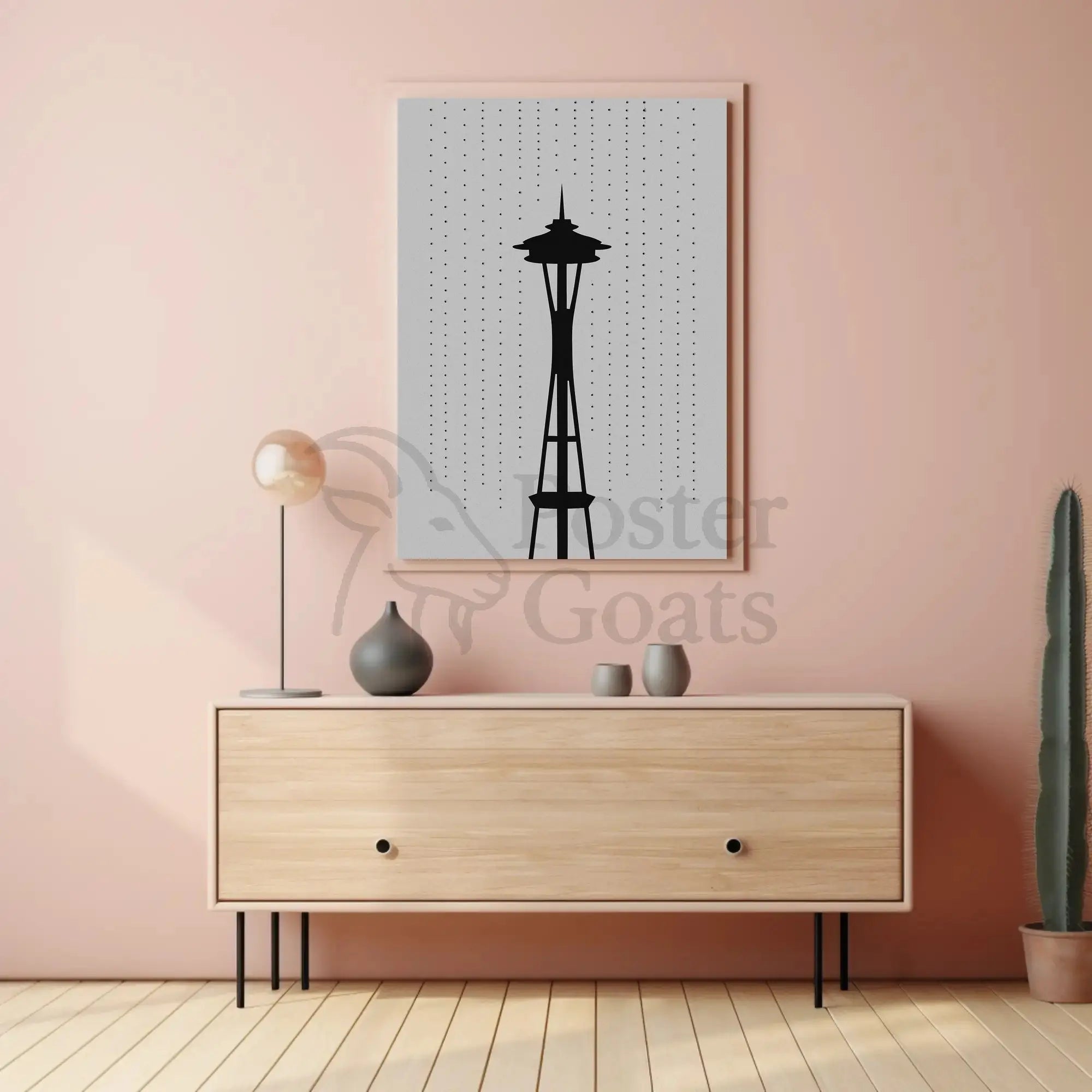 Seattle's Iconic Space Needle Travel Poster PosterGoat