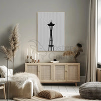 Seattle's Iconic Space Needle Travel Poster PosterGoat