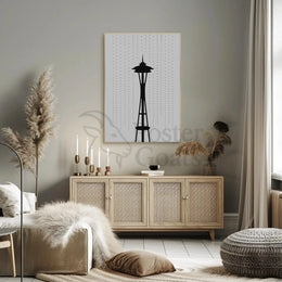 Seattle's Iconic Space Needle Travel Poster PosterGoat