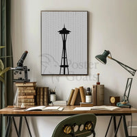 Seattle's Iconic Space Needle Travel Poster PosterGoat