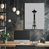 Seattle's Iconic Space Needle Travel Poster PosterGoat